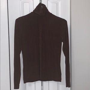 Susan Lawrence Brown Turtleneck